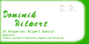 dominik wilpert business card